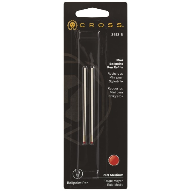 CROSS Refill Medium Red Mini Ballpoint 2 Pack