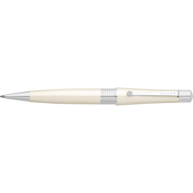 CROSS Beverly White / Chrome Ballpoint Pen