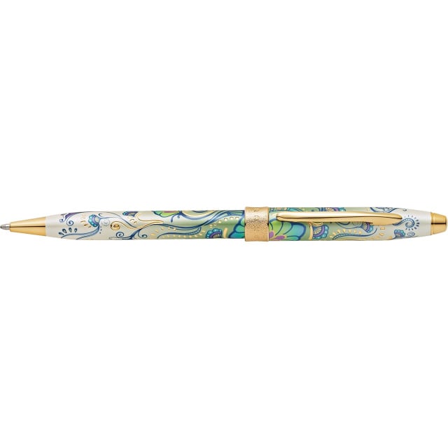 CROSS Botanica Green Day Lily 23CT Gold plated Ballpoint Pen