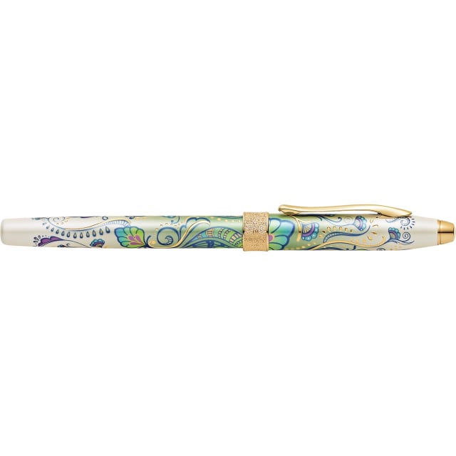 CROSS Botanica Green Day Lily 23CT Gold Plate Fountain Pen, Medium Nib