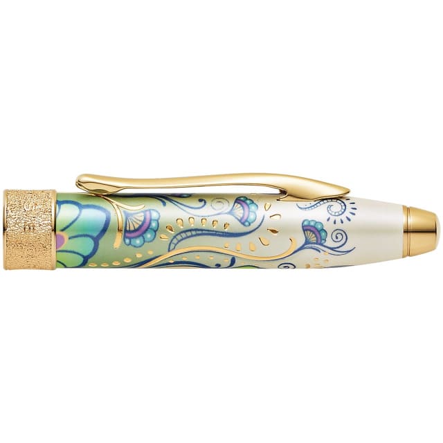 CROSS Botanica Green Day Lily 23CT Gold Plate Fountain Pen, Medium Nib