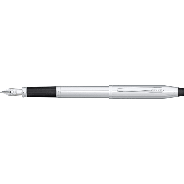 CROSS Century II Lustrous Chrome Fountain Pen, Medium Nib