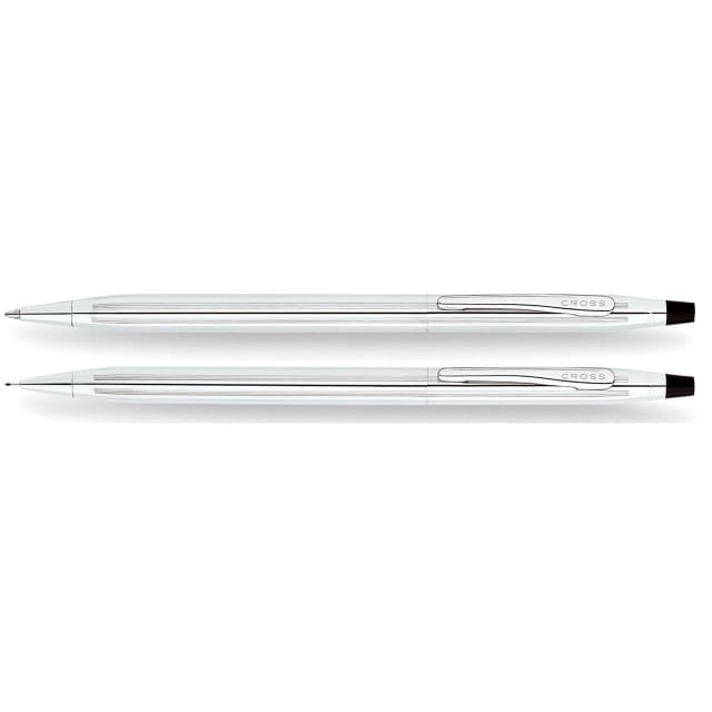 CROSS Classic Century Lustrous Chrome Ballpoint + Pencil Set