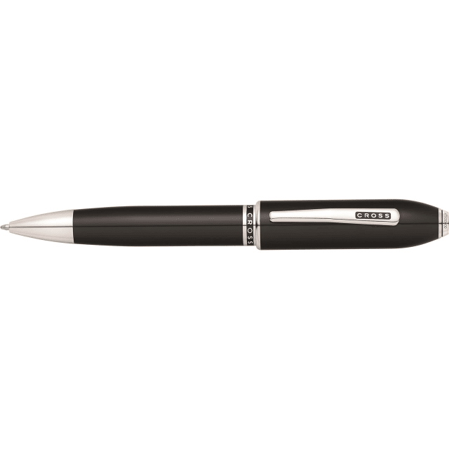 CROSS Peerless Black Lacquer / Platinum Ballpoint Pen