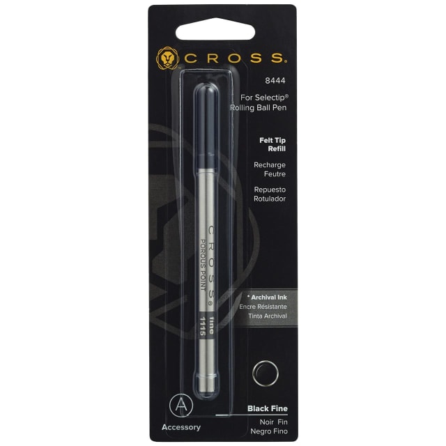 CROSS Selectip Fine Blk Porous Point Refil Sgl