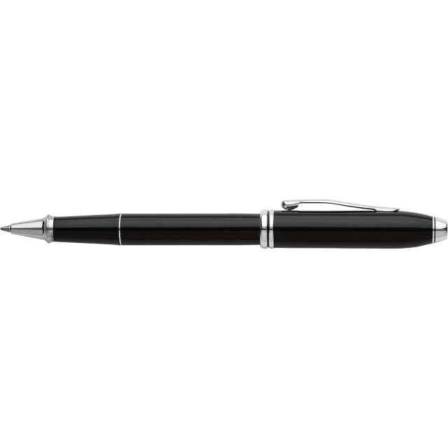 CROSS Townsend Black Lacquer/Rhodium Rollerball Pen
