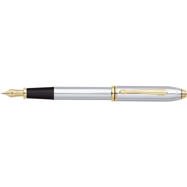 CROSS Townsend Medalist Chrome Fountain Pen, Medium Nib