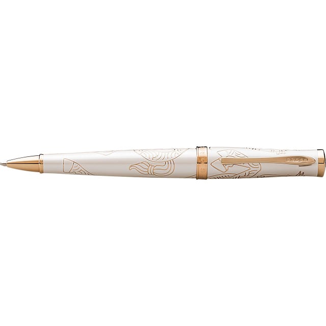 CROSS Year ot Dragon Bailey Pearl White/Rose Gold Rollerball Pen