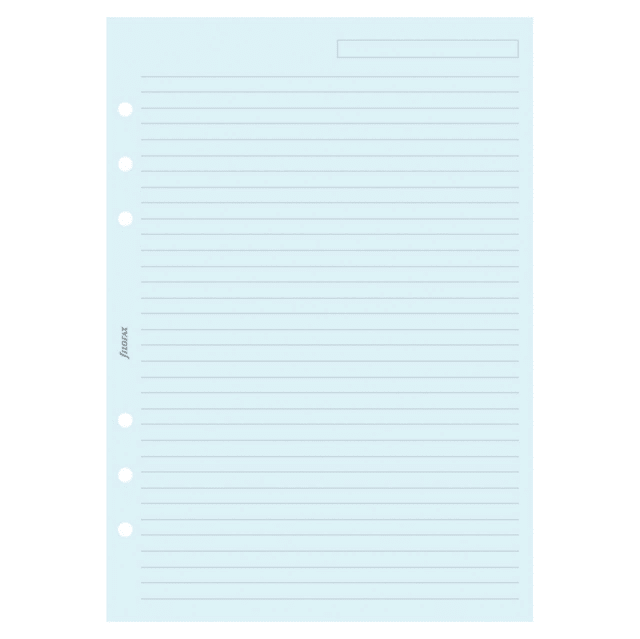 FILOFAX A5 BLUE REFILL RULED 25PK
