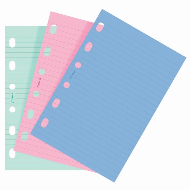 FILOFAX PKT COLOUR REFILL RULED 30PK