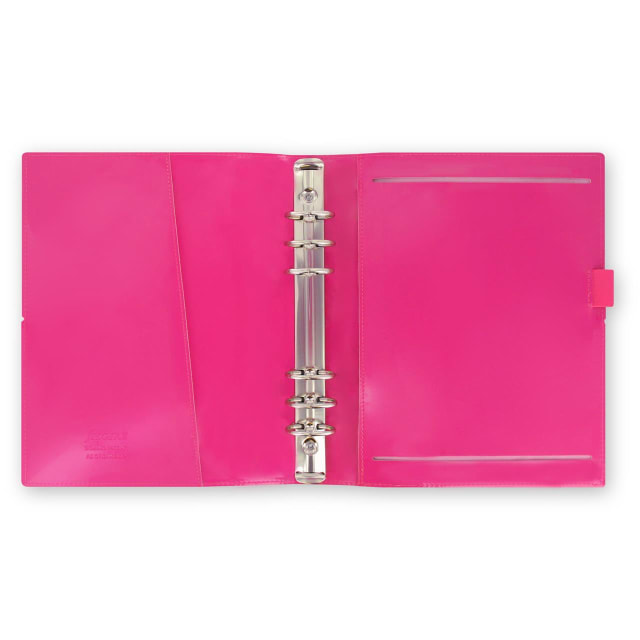 FILOFAX A5 DOMINO PTNT ORGANISER HOT PINK