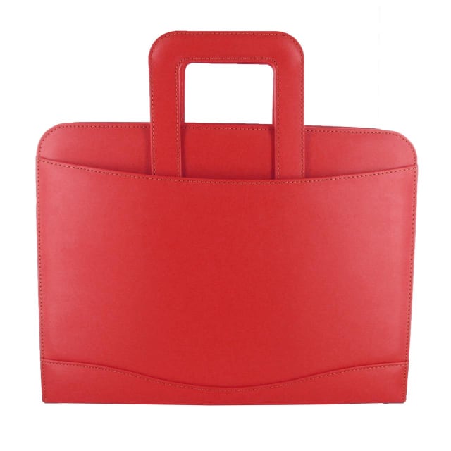 FILOFAX A4 METROPOL ZIP FOLDER W/HNDL RED