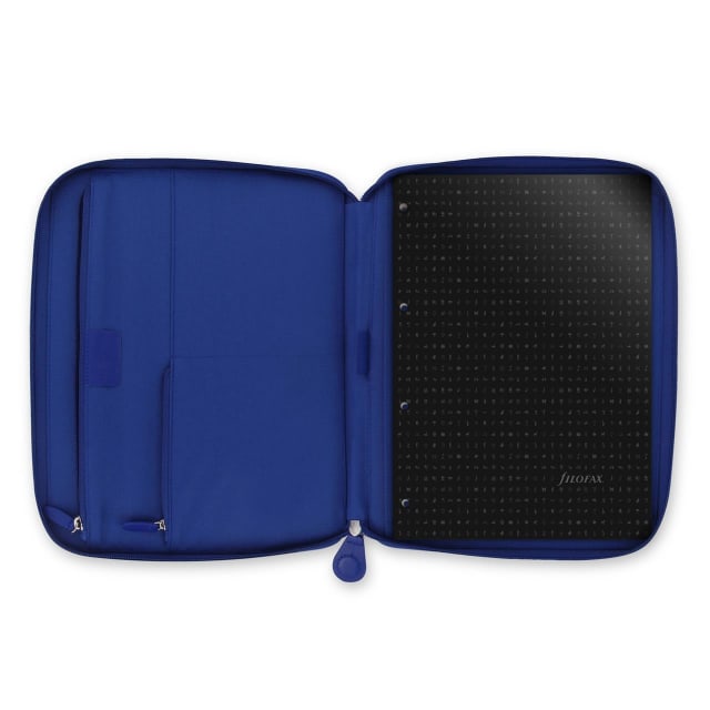 FILOFAX A4 PENNYBRIDGE ZIP FOLDER COBALT BLUE