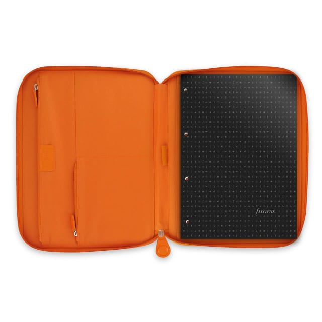FILOFAX A4 PENNYBRIDGE ZIP FOLIO TANGERINE