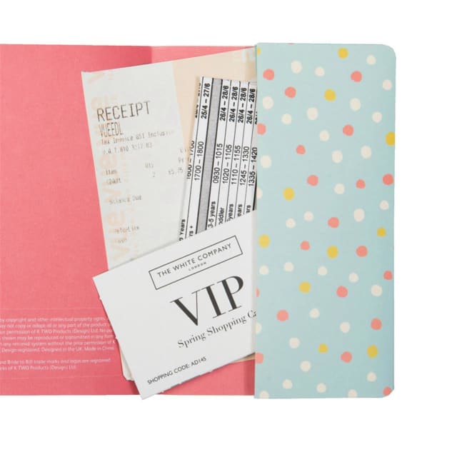 KTWO Busy B Mini Notebook A6 Blue Multi Dots