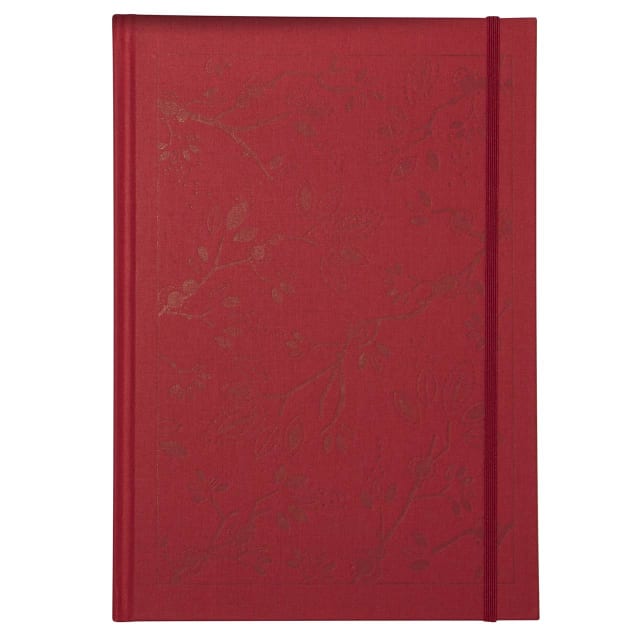 LANTERN STUDIOS A4 Journal Foil Leaf/Red