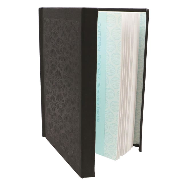 LANTERN STUDIOS A6 Journal Mag Blk/Anemon