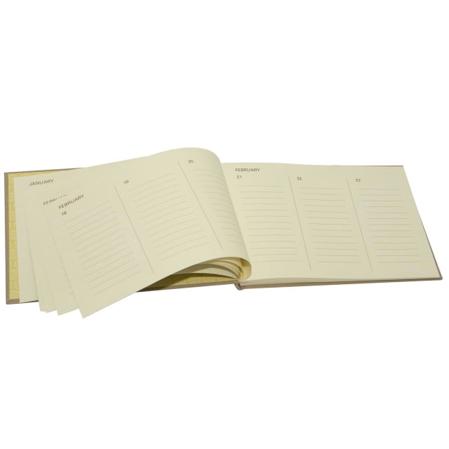 LANTERN STUDIOS Birthday Book Taupe