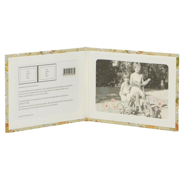 LANTERN STUDIOS Japanese Bi Frame Landscape Crane Gold