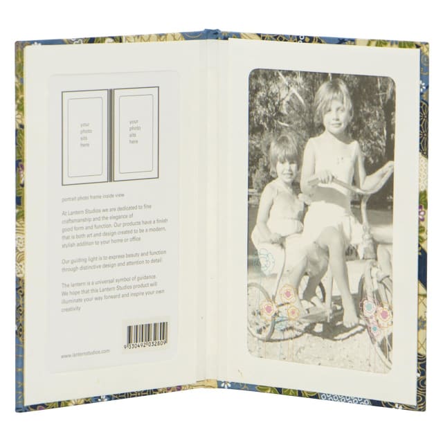 LANTERN STUDIOS Japanese Bi Frame Portrait Indigo Wave