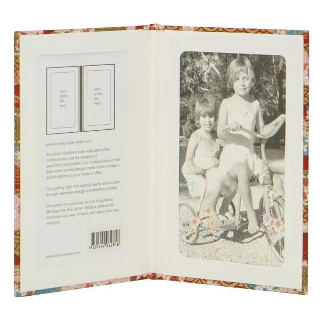 LANTERN STUDIOS Japanese Bi Frame Portrait Red Temple