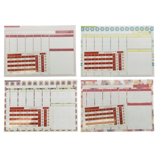 LANTERN STUDIOS Weekly Planner Ass Pk4