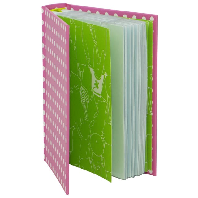 LANTERN STUDIOS Animal Playdate 64 Pocket Album Pink
