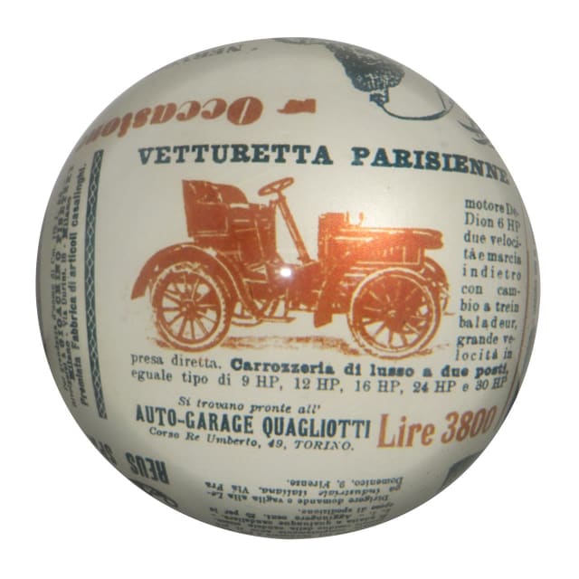 LANTERN STUDIOS Italian Paperweight Newspaper
