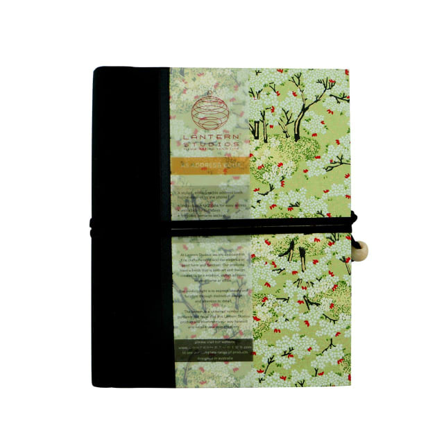 LANTERN STUDIOS Japanese Address Book A5 Cherry Gold