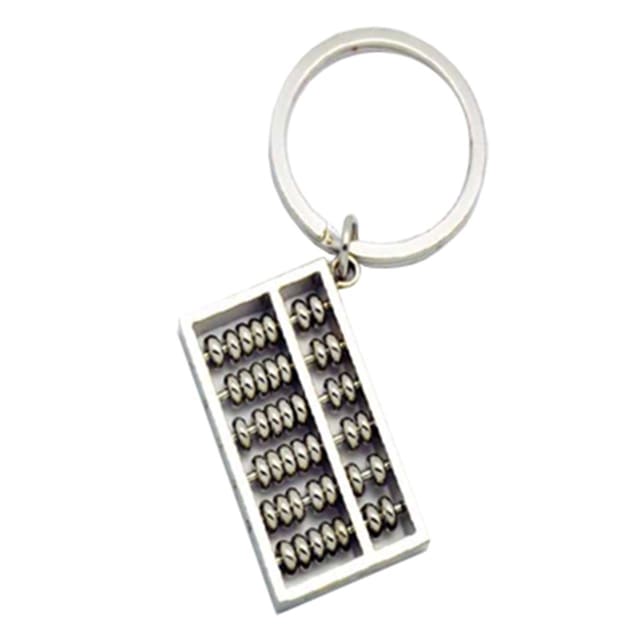 LIFEFX Abacus Silver Keyring
