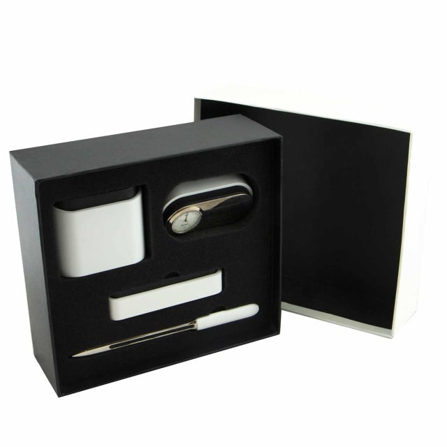 LIFEFX Black White Desk Set