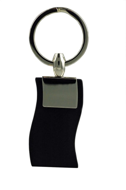LIFEFX Chrome/Leather Keyring