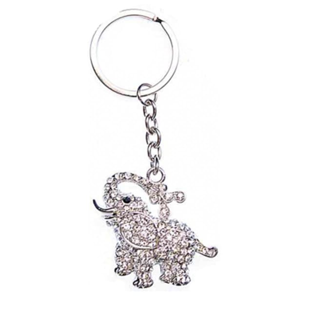 LIFEFX Diamante Elephant Keyring