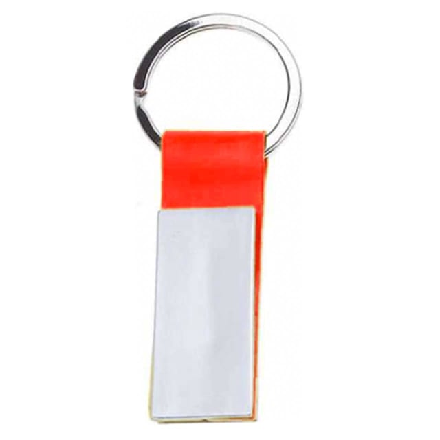 LIFEFX Rect Plate w PU Keyring