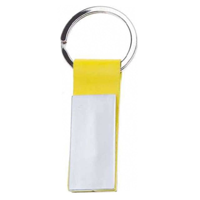 LIFEFX Rect Plate w PU Keyring