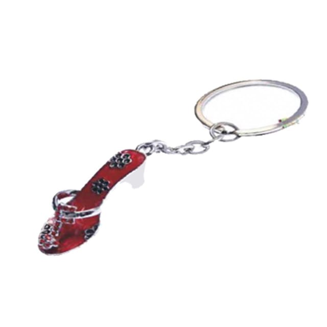 LIFEFX Red Sandal w Flwrs Keyring