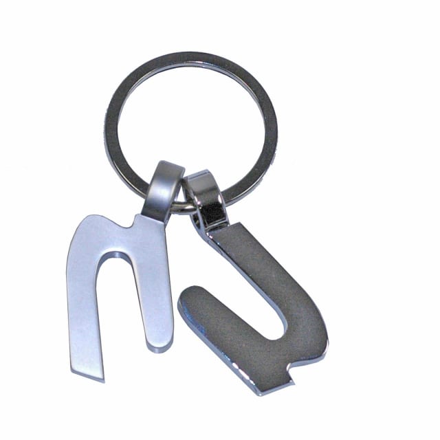 LIFEFX Silver Curve Puzzle Keyring