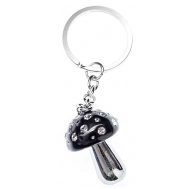 LIFEFX Toadstool Black Keyring