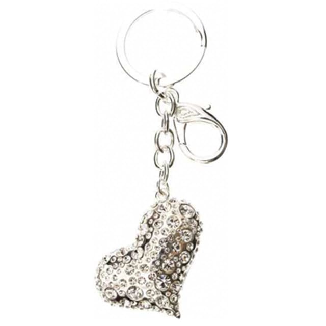 LIFEFX Totally Bling Heart Keyring