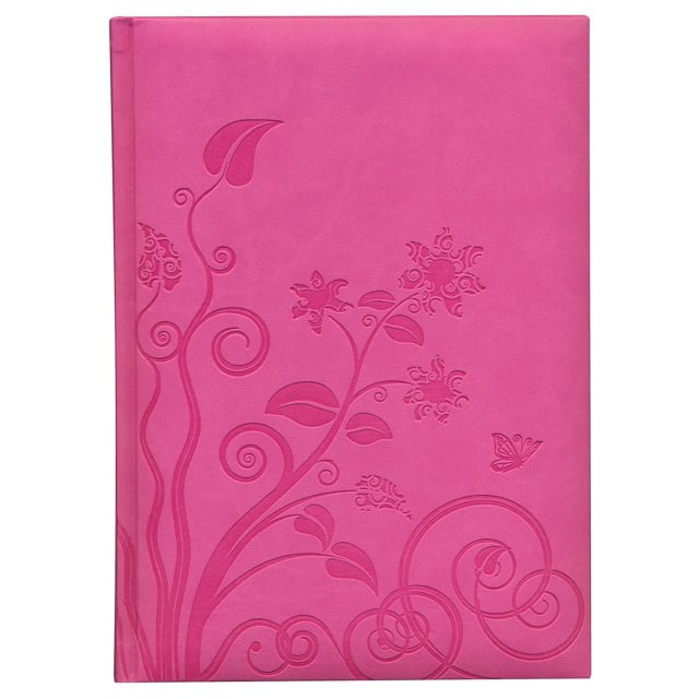 PIERRE BELVEDERE Organic Flowers Large Notebook Pink
