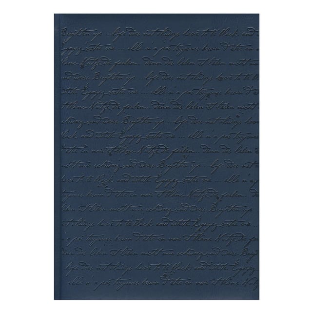 PIERRE BELVEDERE Script Large Notebook Blue