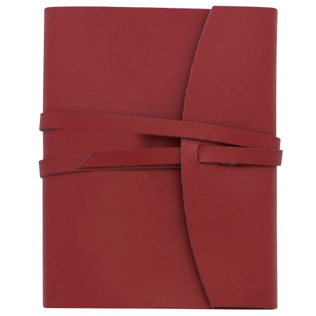 SCRIPTO A6 Wrap Journal Red