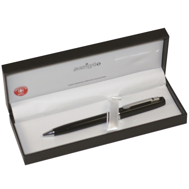 SCRIPTO Slinky Pen Black Boxed