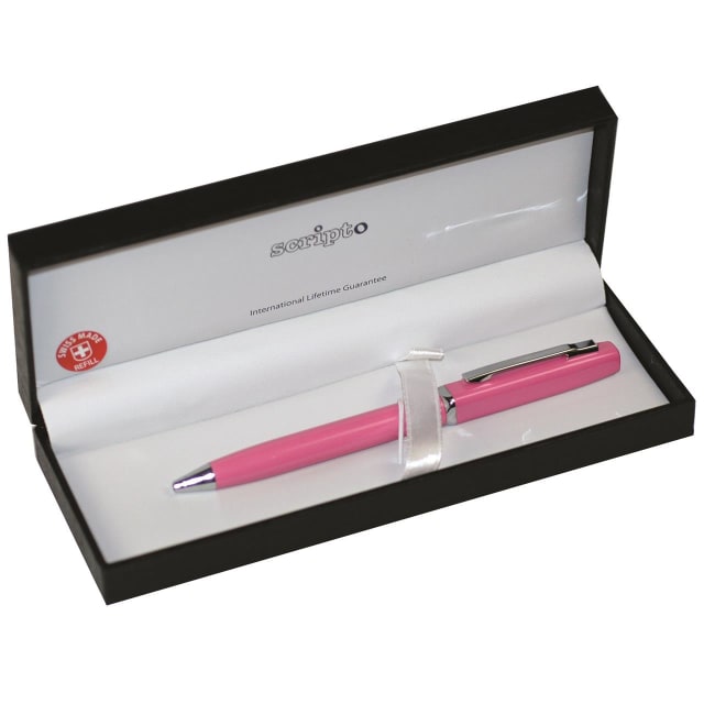 SCRIPTO Slinky Pen Pink Boxed