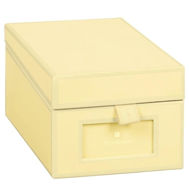 SEMIKOLON Business Card Box Chamois