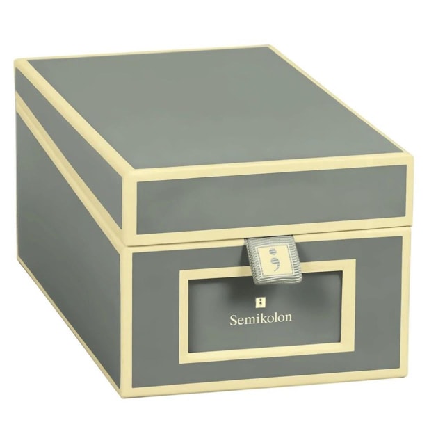 SEMIKOLON Business Card Box Grey
