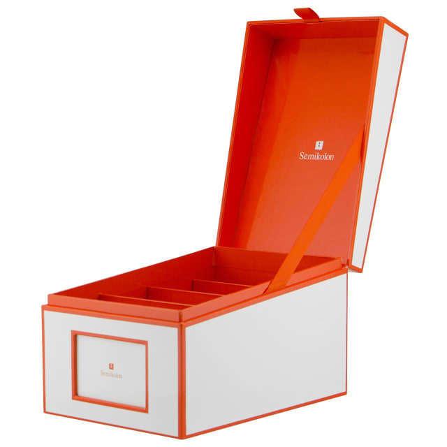SEMIKOLON CD Photo Box White / Orange