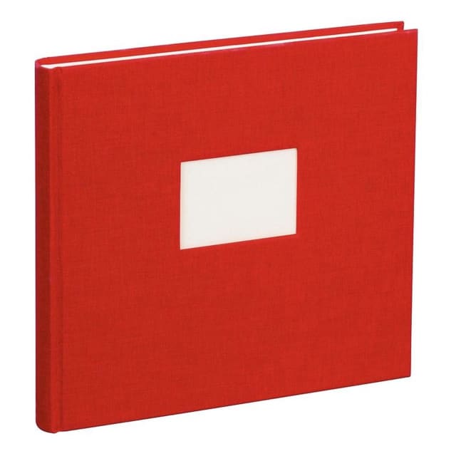 SEMIKOLON Guest Book Unlined Red