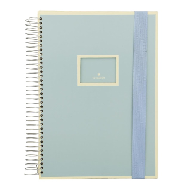 SEMIKOLON Mucho Spiral Notebook A4 Ciel