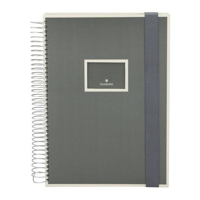 SEMIKOLON Mucho Spiral Notebook A4 Grey